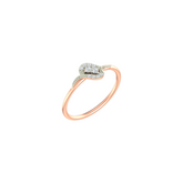 18K Gold & Diamond Ring For Women KLR-152